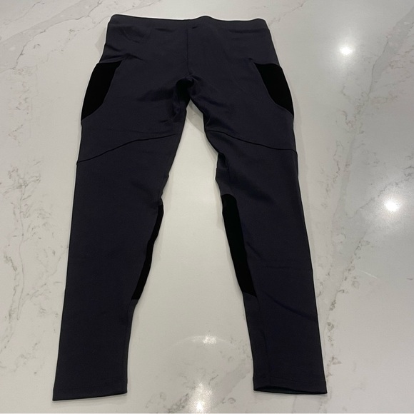 Morrissey Y Dark Gray and Black with Velvet Detail Skinny Leggings - Picture 15 of 15